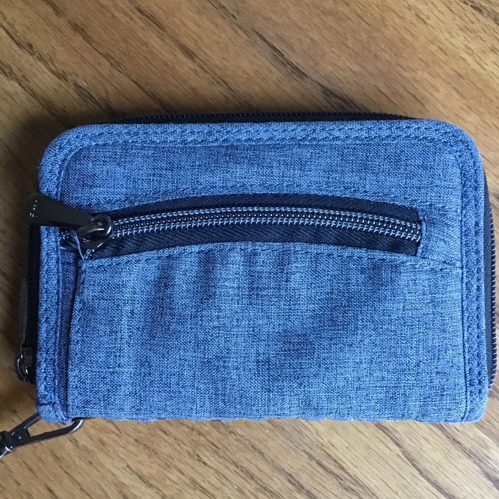 Lug Rodeo Quilted Dark Gray‎ RFID Wristlet Wallet Card Holder